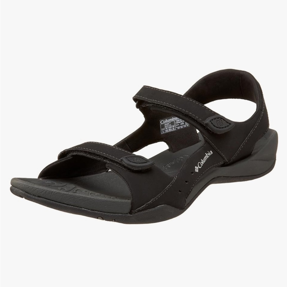 Columbia Women's Sun Light Backstrap Open-Toe Sandals Black Size 8
